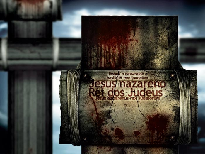 Design da capa de cd quem e esse cruz com sangue envelhecida