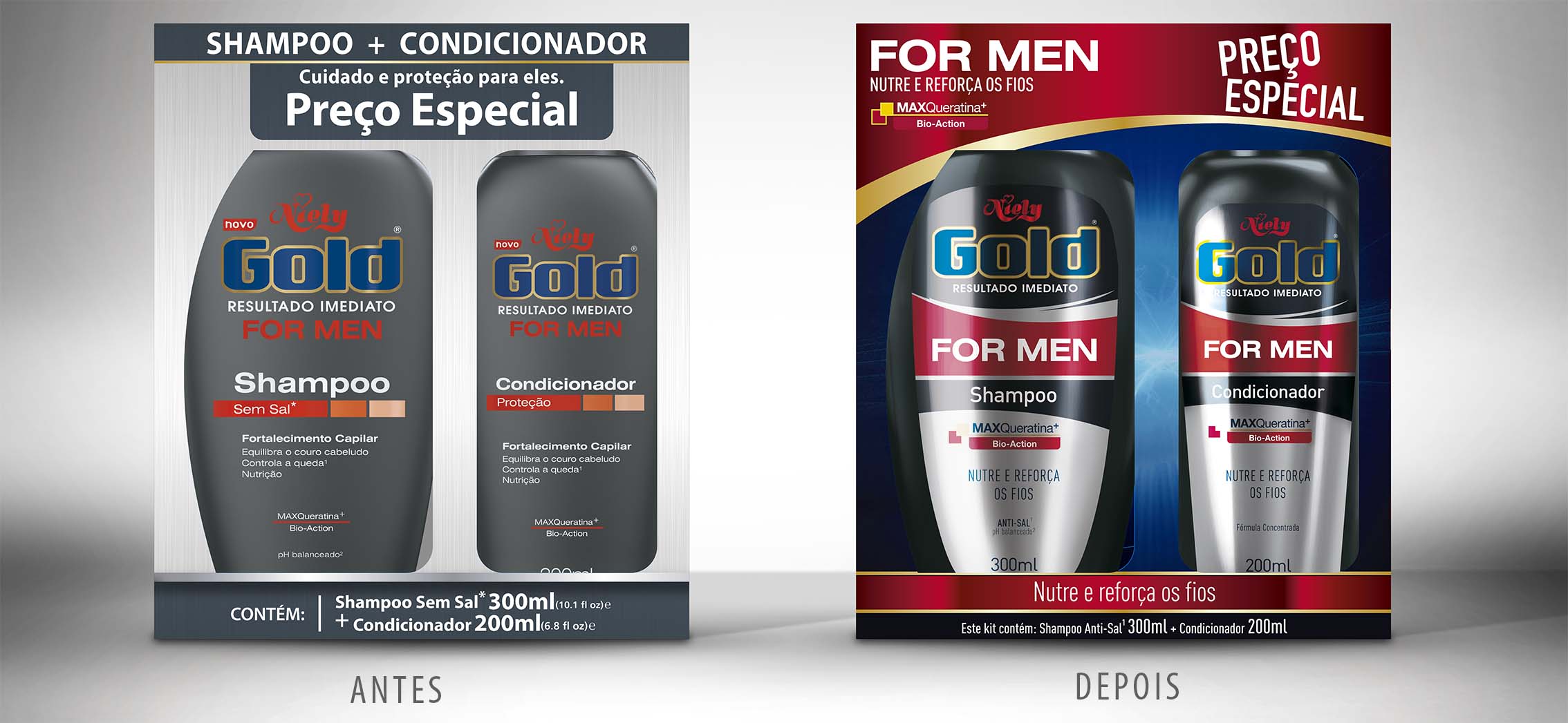 COMPARATIVO redesign de niely gold for man men
