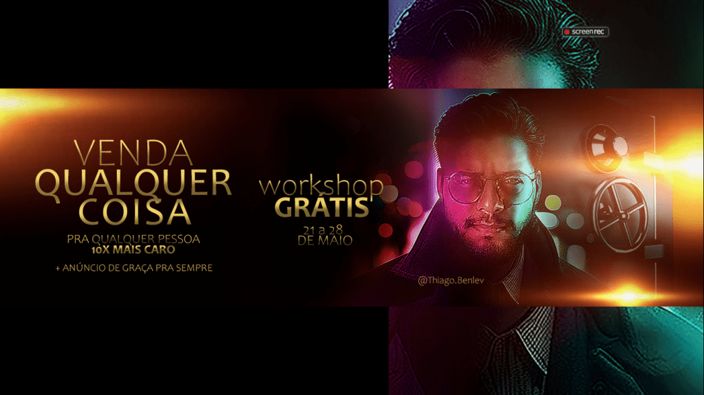 GRÁTIS! WORKSHOP + TREINAMENTO E IMERSÃO DO VENDA QUALQUER COISA PRA QUALQUER PESSOA 10X MAIS CARO