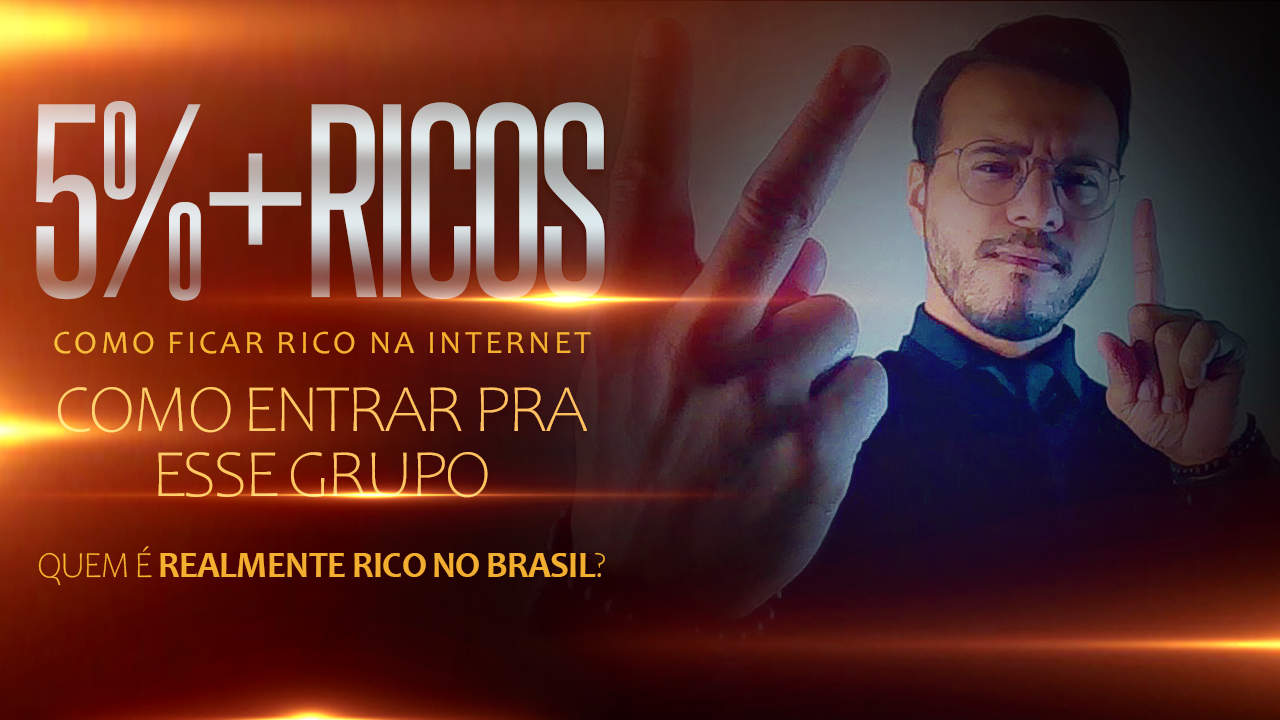 Descubra como se tornar um dos 5% mais ricos do Brasil e ganhar dinheiro na internet Conheça as oportunidades de ganho online e saiba como aumentar sua renda Você já se perguntou como é possível se tornar um dos 5% mais ricos do Brasil? De acordo com dados recentes, cerca de 90% dos brasileiros ganham menos de R$ 3.500 por mês, o que significa que apenas 10% da população brasileira possui uma renda acima desse valor.