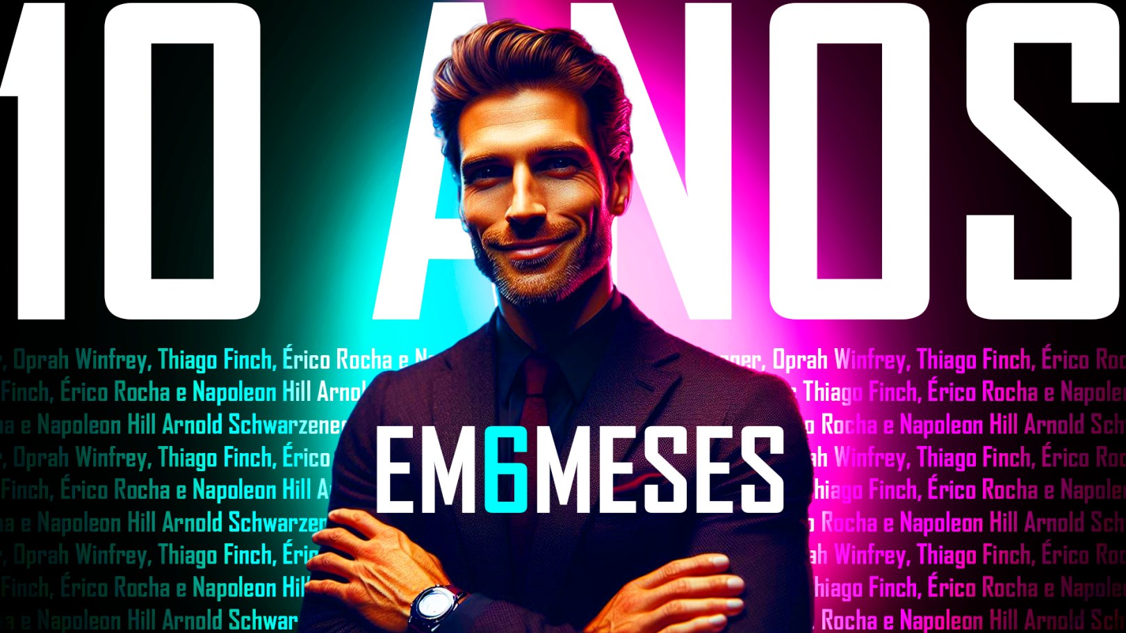 ELES CUMPREM SUAS METAS E OBJETIVOS. CUMPRA SUAS METAS DE 10 ANOS EM 6 MESES. Assim como Arnold Schwarzenegger, Oprah Winfrey, Thiago Finch, Érico Rocha e Napoleon Hill